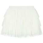 تنورة بنات تول باللون البيج, 2, hi-res