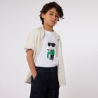 Boys White Logo T-Shirt, 1, hi-res
