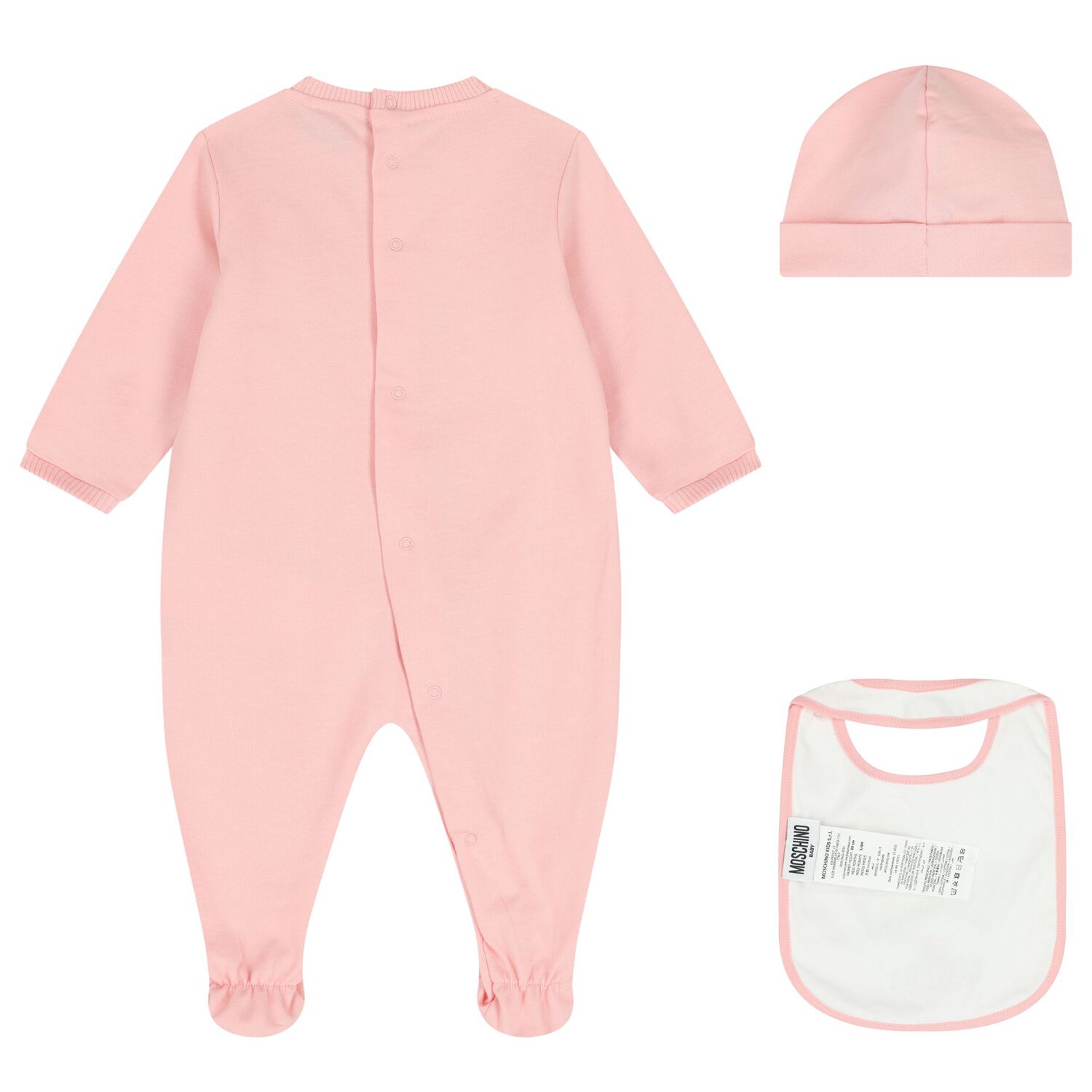 Baby Girls Pink Teddy Bear Logo Babygrow Gift Set, 5, hi-res