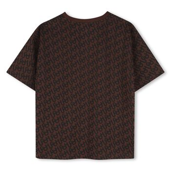 Boys Brown Logo T-Shirt