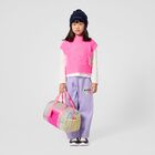 Girls Navy Blue Beanie Hat, 1, hi-res