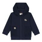 Baby Boys Navy Blue Tracksuit, 1, hi-res