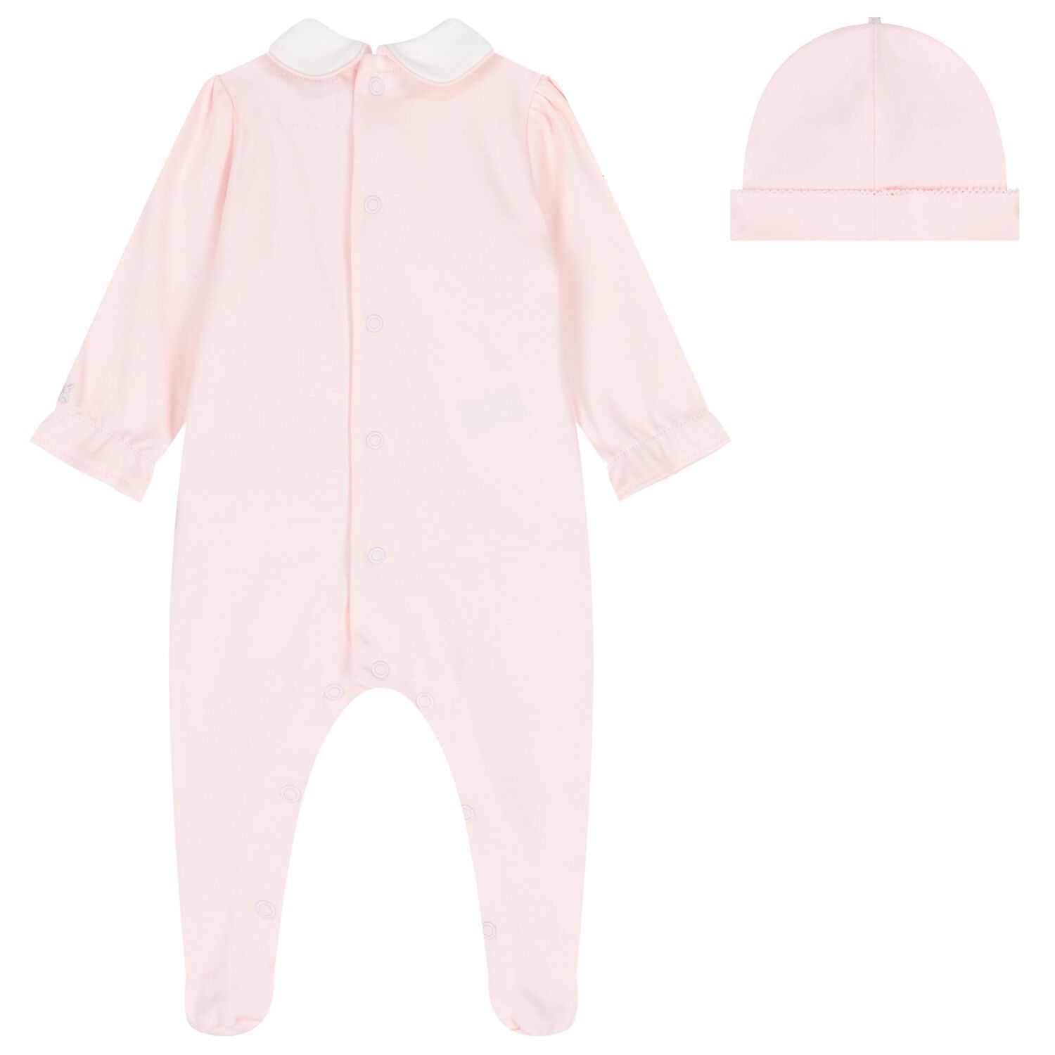 Baby Girls Pink Floral Babygrow Set, 1, hi-res