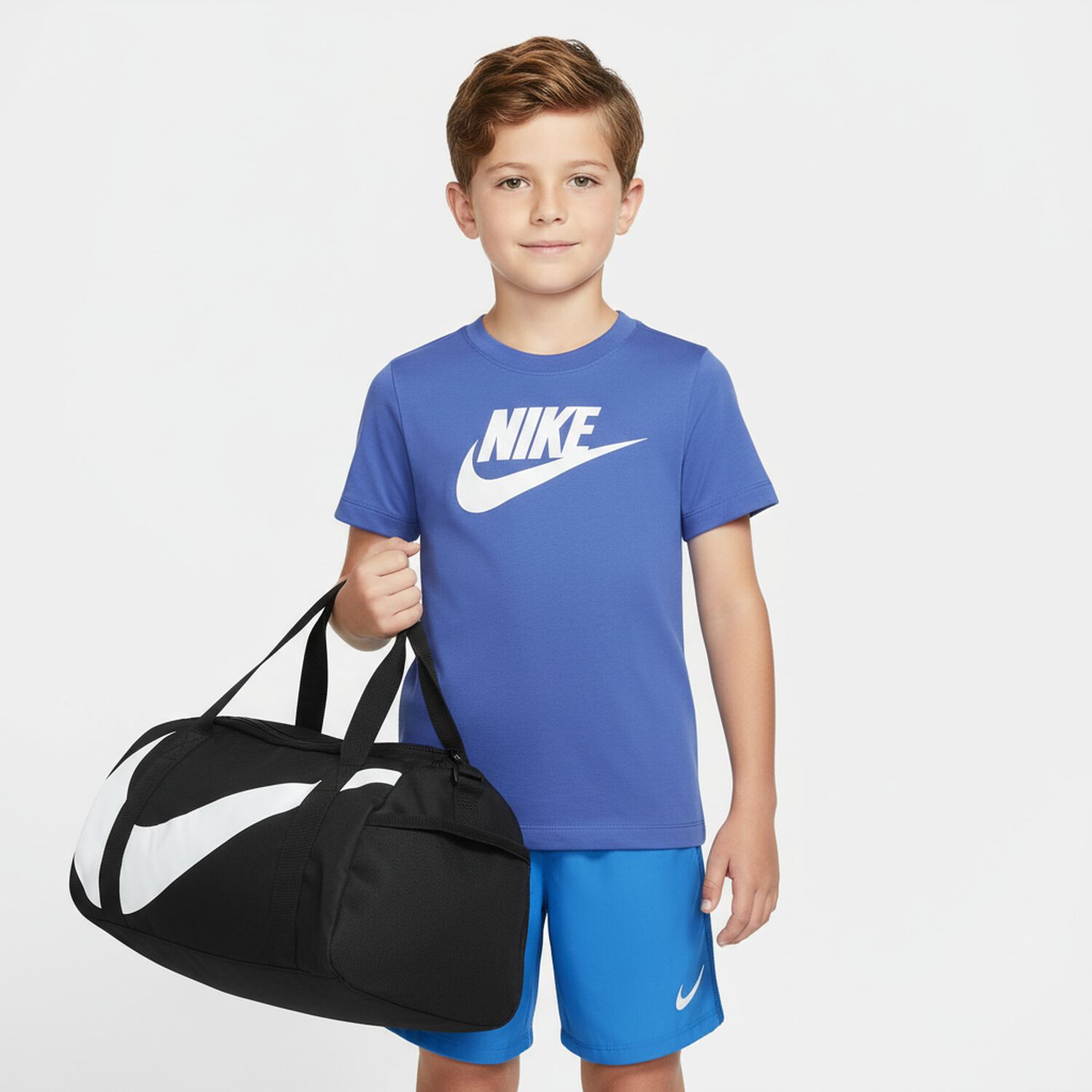 Boys Blue Logo T-Shirt, 4, hi-res