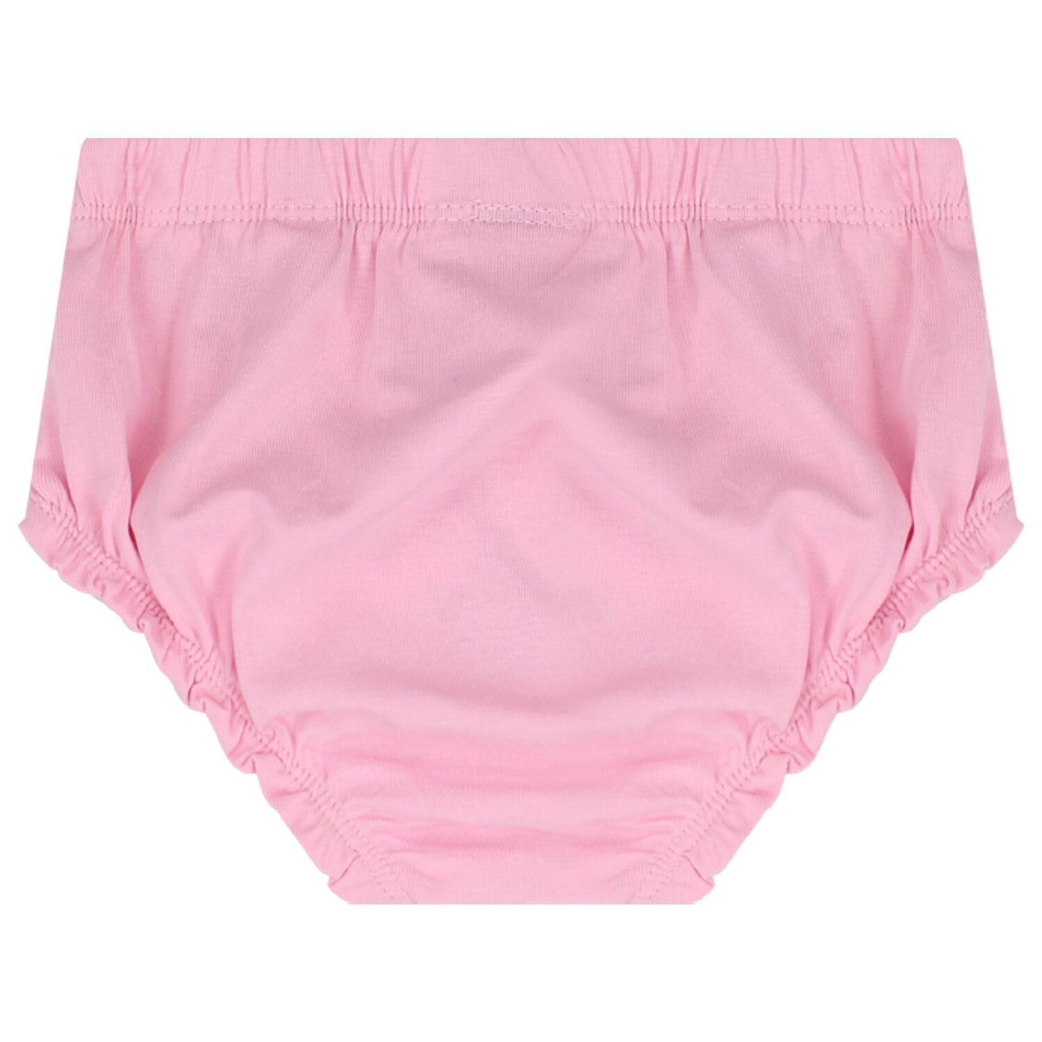 طقم بنات فستان بالشعار باللون الوردي, 1, hi-res