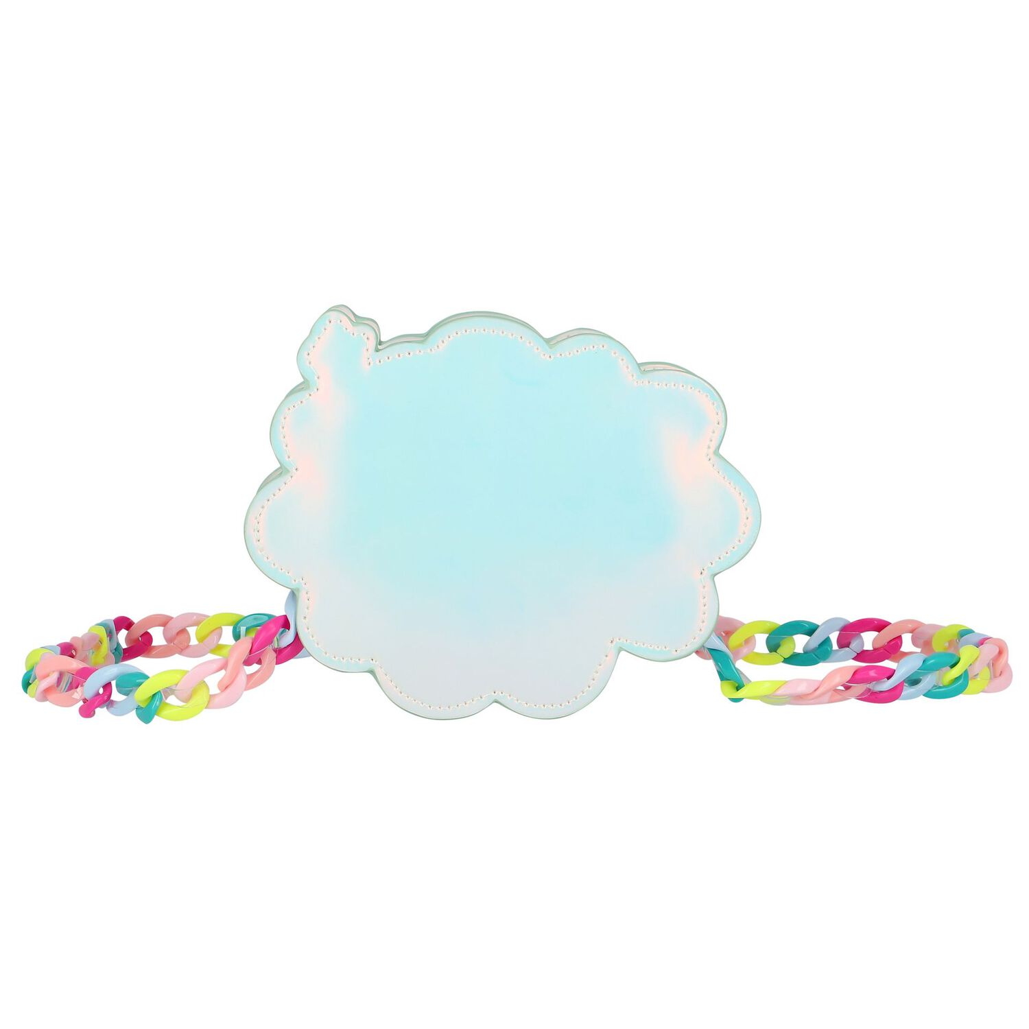 Girls White Flower Logo Shoulder Bag, 1, hi-res image number null