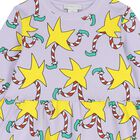 فستان نجمة أرجواني وأصفر للبنات, 1, hi-res