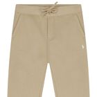 Boys Beige Logo Joggers, 1, hi-res