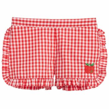 Girls Red & White Envy Shorts