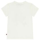 Girls Ivory Butterflies Logo T-Shirt, 1, hi-res