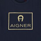 تيشيرت بالشعار باللون الأحمر والذهبي للأولاد, 3, hi-res