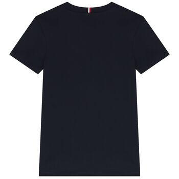 Boys Navy Blue Logo T-Shirt