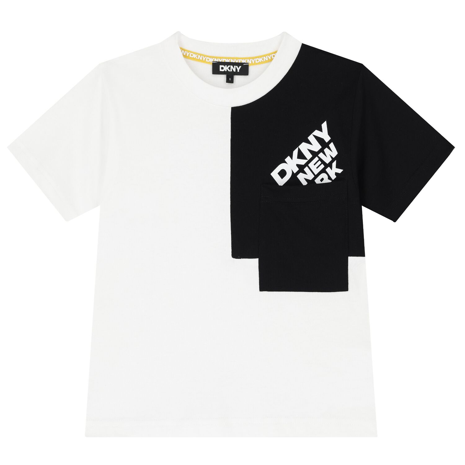 White & Black Logo T-Shirt, 1, hi-res image number null