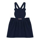Baby Girls Pink & Blue Dungaree Set, 1, hi-res