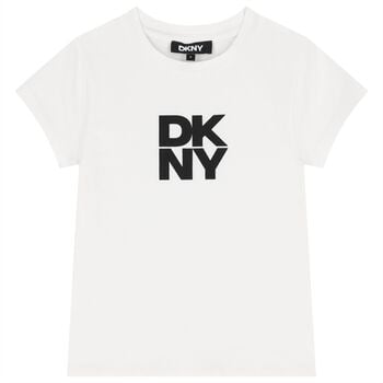 Girls White Logo T-Shirt