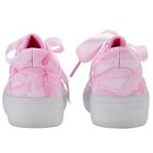 Girls Pink Bow Chunky Trainers, 1, hi-res