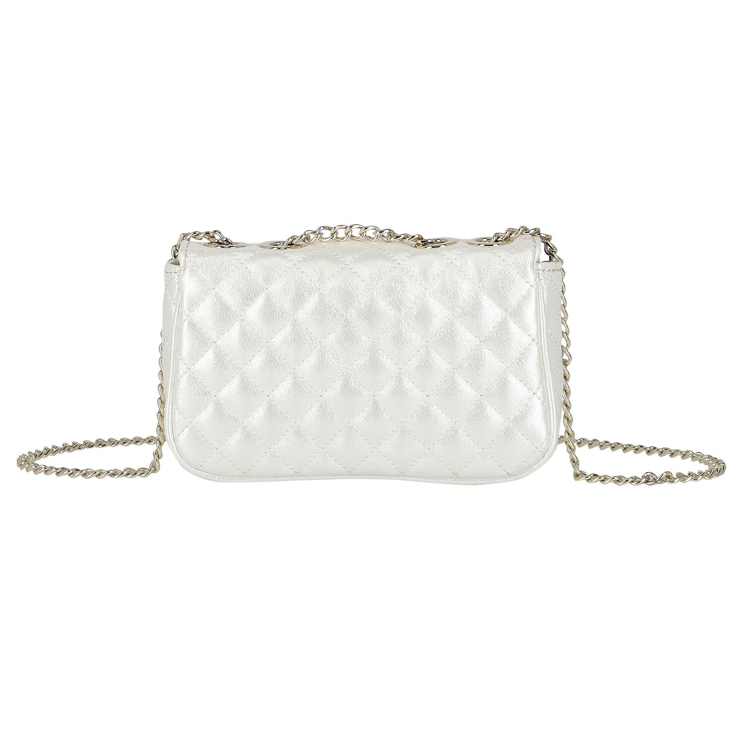 حقيبة بنات بالشعار باللون الأبيض, 1, hi-res