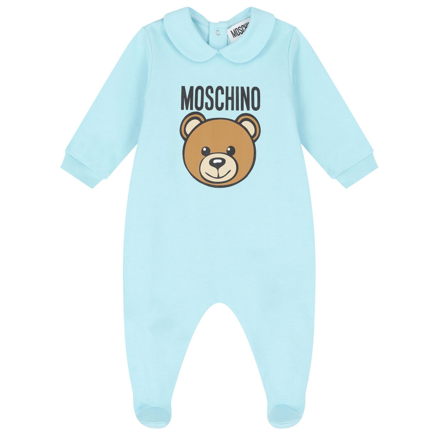 Blue Teddy Bear Logo Babygrow, 4, hi-res image number null