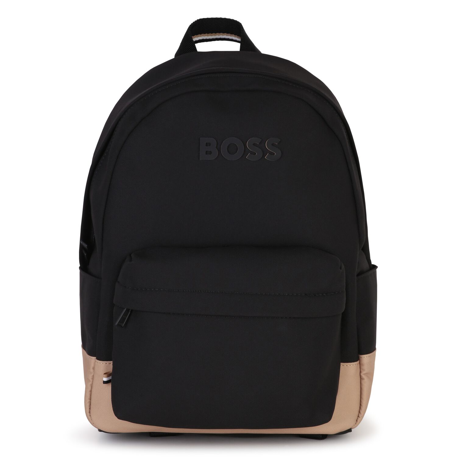 Younger Boys Black & Beige Logo Backpack ( 27cm ) , 1, hi-res