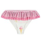Girls White Ice Creams Bikini, 1, hi-res