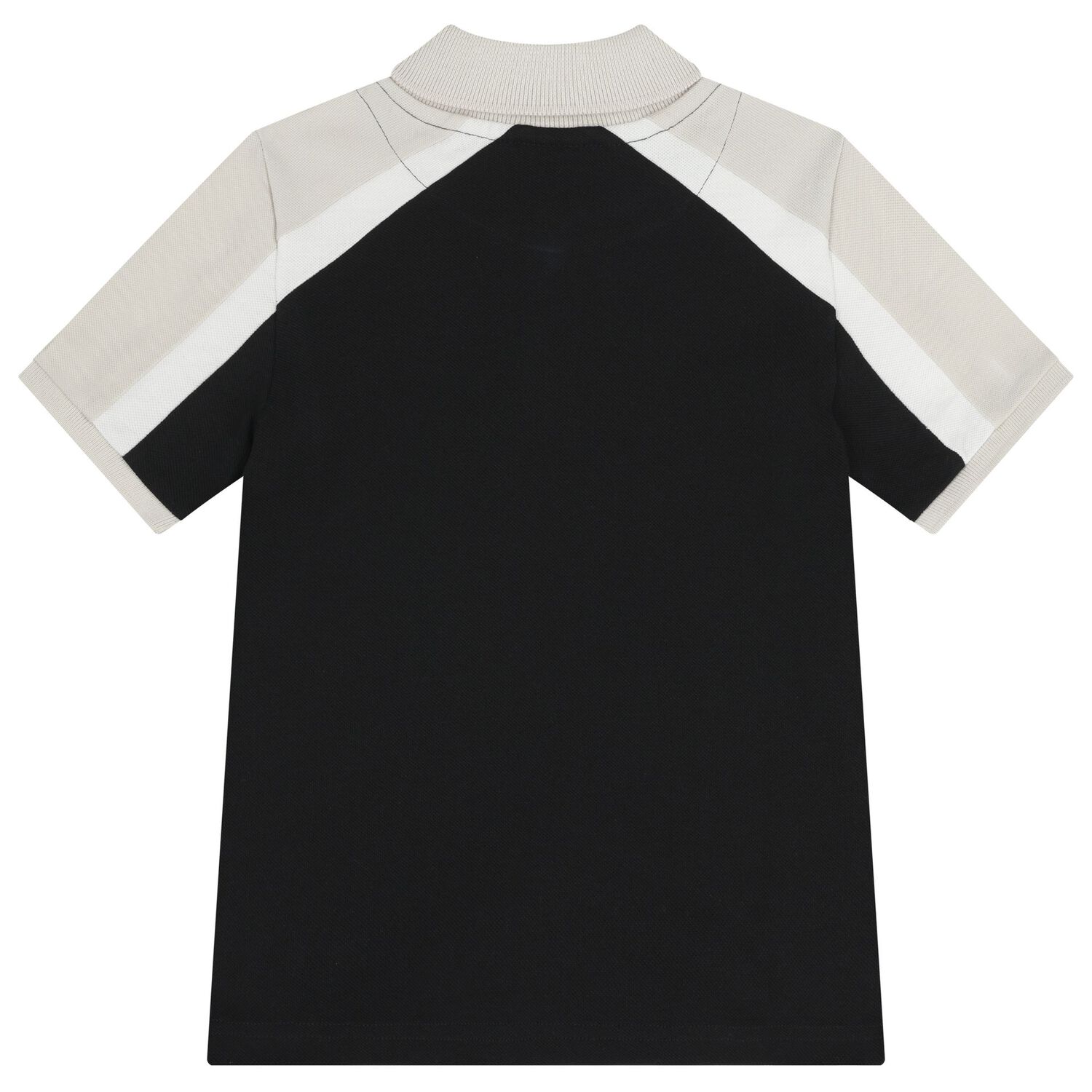 Boys Black Logo Polo Shirt, 2, hi-res