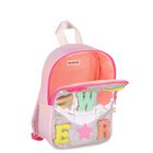 Girls Pink Patches Backpack, 1, hi-res