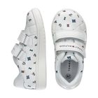 حذاء رياضى بنات بالشعار باللون الأبيض, 1, hi-res