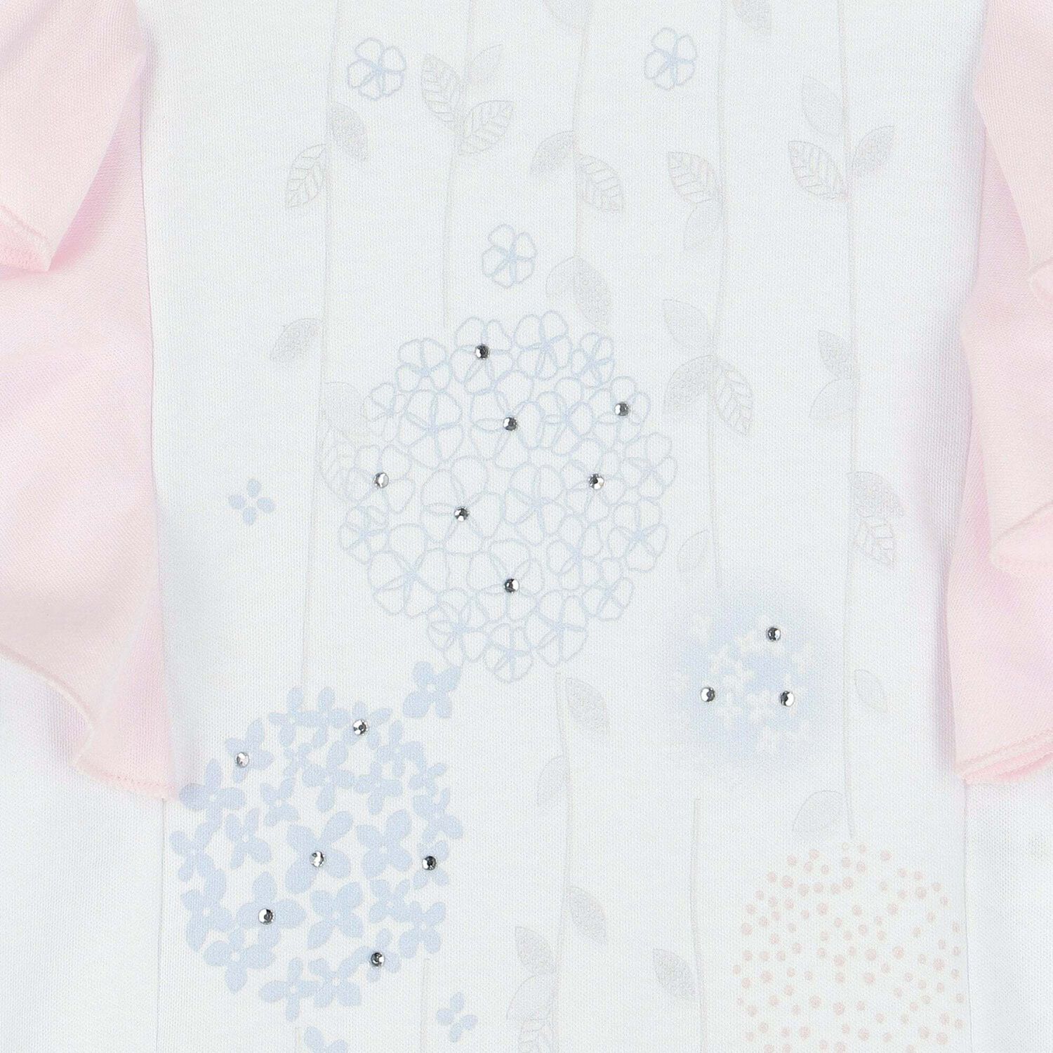 Baby Girls White Printed Romper, 1, hi-res image number null