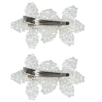 Girls Embellished Flowers Hair Clips ( 2-Pack )