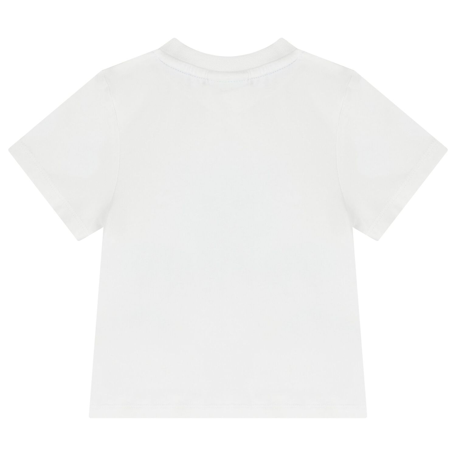 طقم شورت اولاد بالشعار باللون الابيض والازرق, 1, hi-res