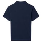 Boys Navy Blue Polo Shirt, 2, hi-res