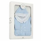 Baby Boys Blue Romper Set, 1, hi-res