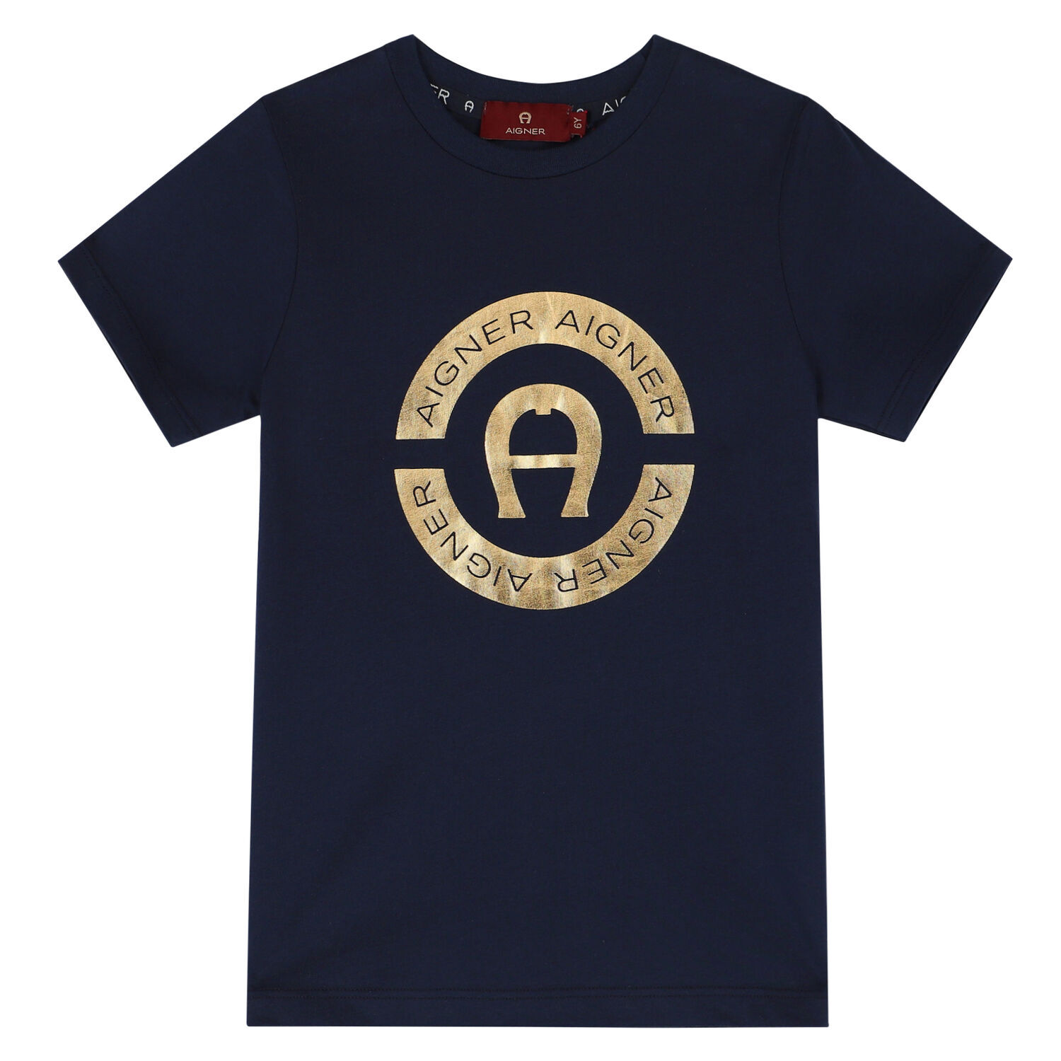 Boys Navy Blue Logo T-Shirt, 3, hi-res