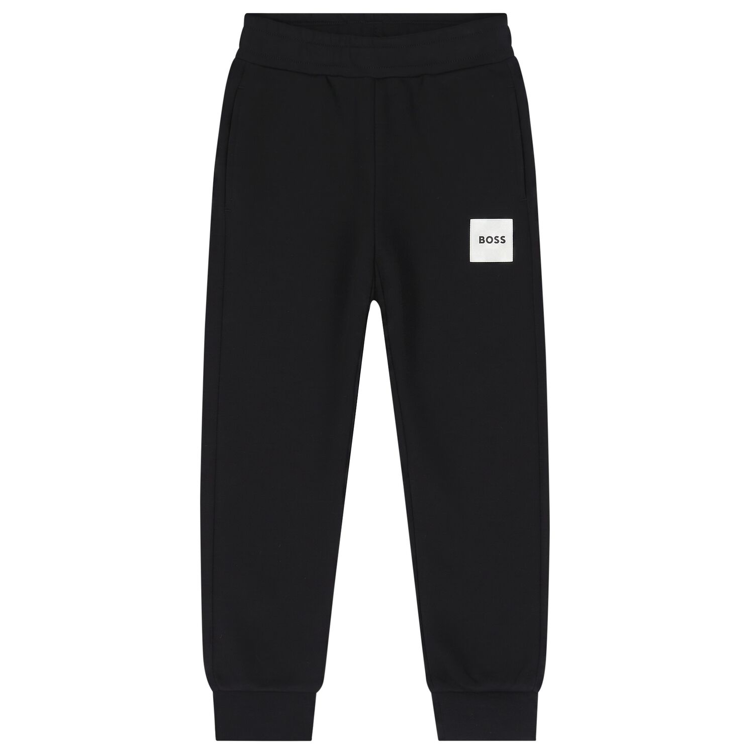 Boys Black Logo Joggers, 2, hi-res