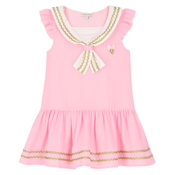 Girls Pink & Gold Dress