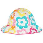 Girls Multi-Coloured Floral Hat, 1, hi-res