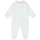 أفرول بالشعار باللون الأبيض للبنات, 1, hi-res