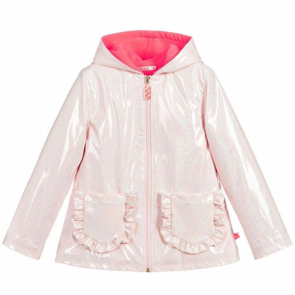 Pale pink raincoat deals
