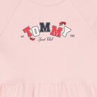 Girls Pink Logo Sweatshirt Dress, 1, hi-res
