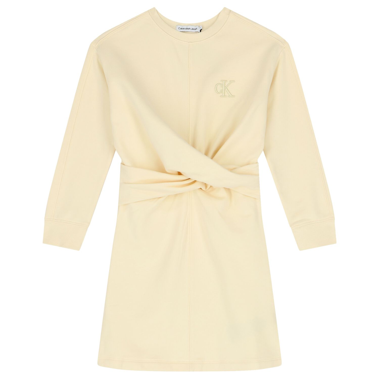 Girls Ivory Logo Dress, 1, hi-res