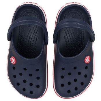 Navy Blue Crocband Clogs Sandals