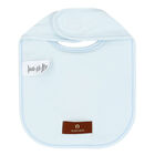 Baby Boys Blue Teddy Logo Bib, 1, hi-res