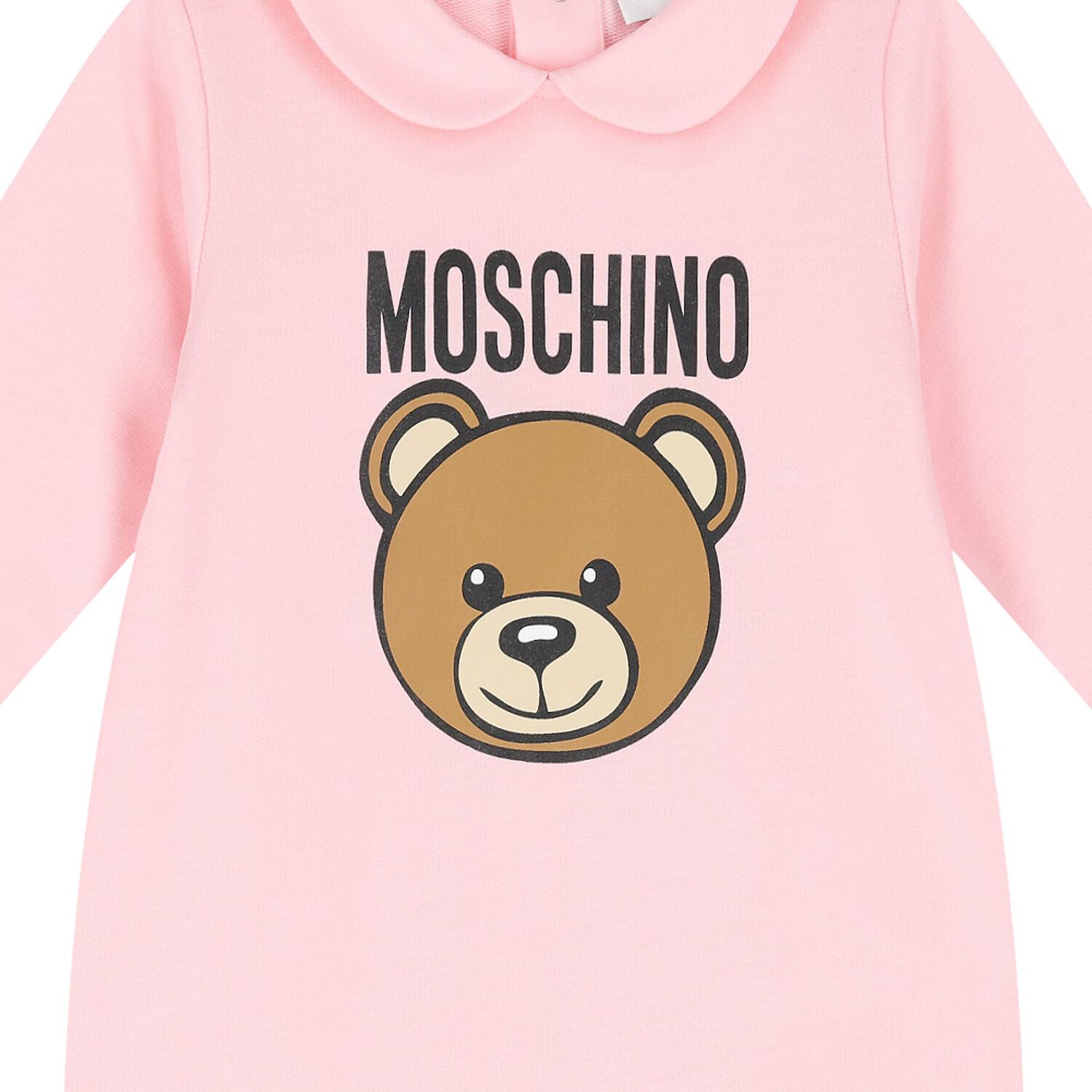 Baby Girls Pink Teddy Bear Logo Babygrow, 5, hi-res image number null