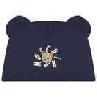 Navy Blue Teddy Bear Logo Babygrow Gift Set , 2, hi-res