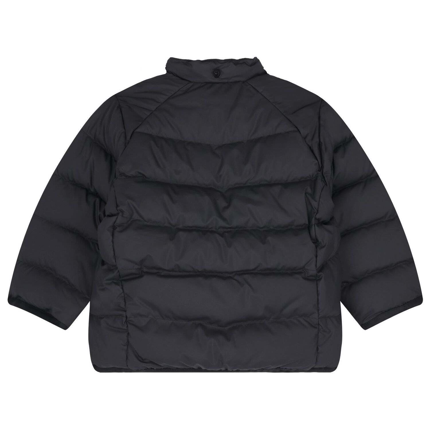 Younger Black Logo Puffer Jacket, 1, hi-res