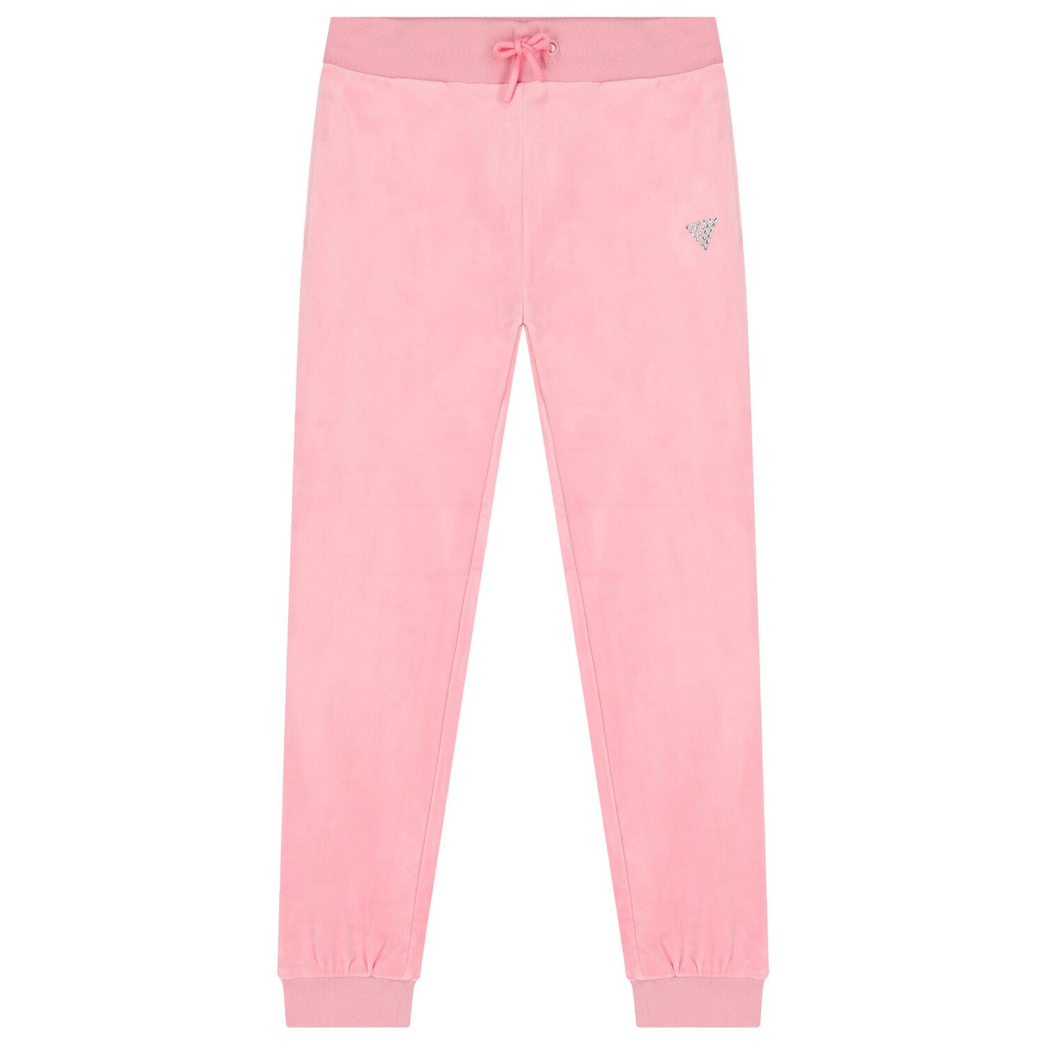 Girls Pink Diamante Joggers, 1, hi-res image number null