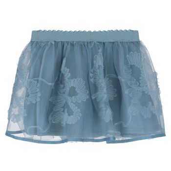 Girls Blue Tulle Skirt