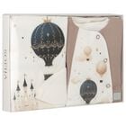 Ivory & Beige Balloon Babygrow Gift Set, 1, hi-res