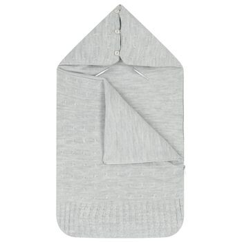 Grey Knit Baby Nest