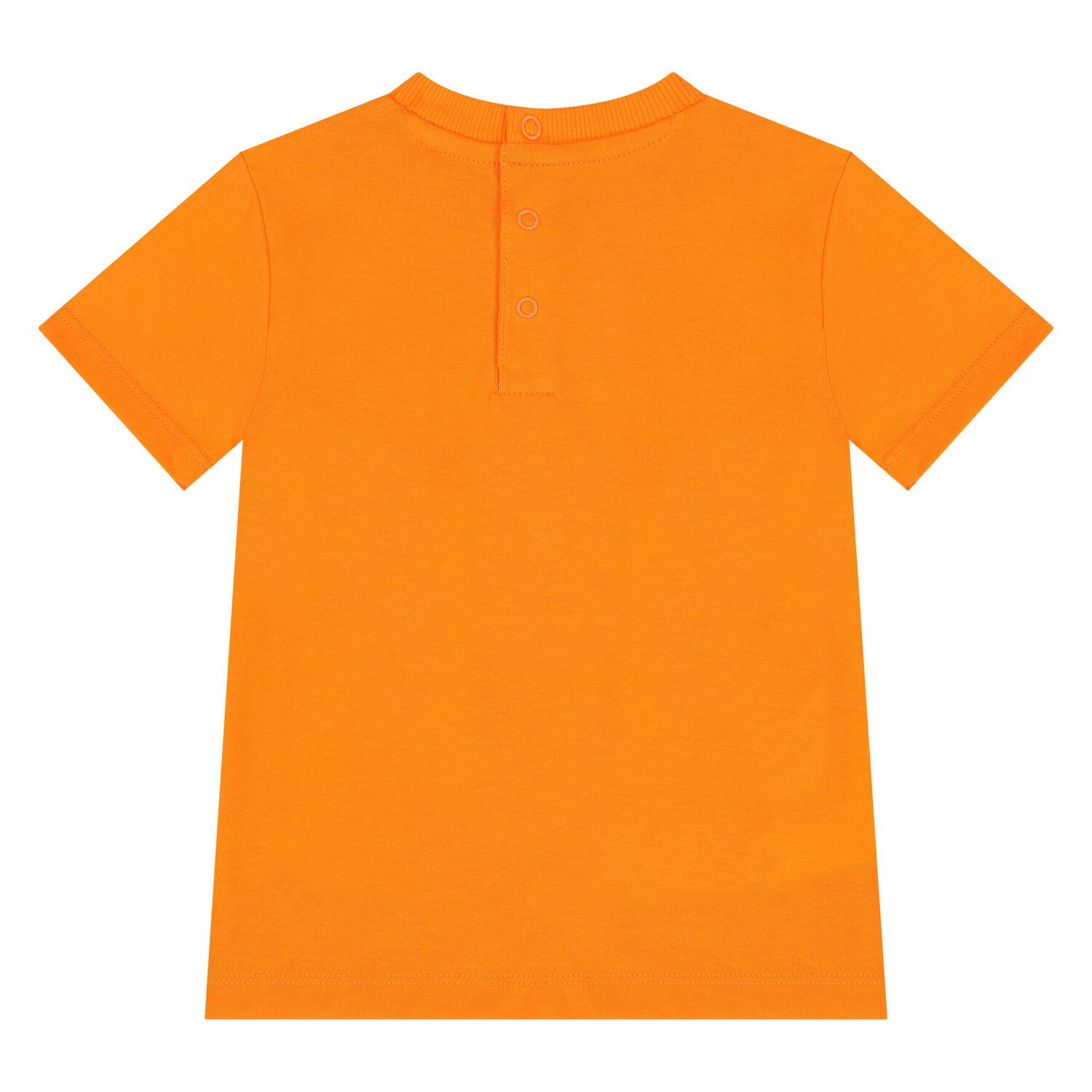 شورت بالشعار باللون البيج والبرتقالي للأولاد, 1, hi-res